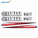 Oversee Yamaha 75HP Graphics / Sticker Kit For Top Cowling Outboard Engine Motor Oversee Yamaha 75HP Graphics / Sticker Kit For Top Cowling Outboard Engine Motor