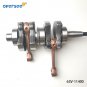 Oversee 63V-11400-01 CRANKSHAFT ASSY For 2 Stroke 9.9HP 15HP Yamaha Outboard