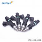 OVERSEE Fuel Injector 15710-82K50 For 2015 Suzuki Outboard DF 90 Set (4)