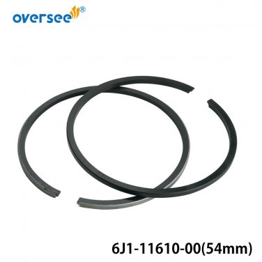 6J1-11610-00 Piston Ring Set STD For Yamaha Outboard 5HP Seapro 2T Diameter 54mm