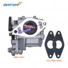 66M-14301 Carburetor &Gasket For Yamaha 4T F 15HP Parsun Hidea F20 835382A1 T04 66M-14301 Carburetor &Gasket For Yamaha 4T F 15HP Parsun Hidea F20 835382A1 T04