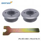 2pcs 6E5-43821 Screw &Wrench For Yamaha Outboard Old Serie 6G5 6G4 6G6 115-200HP