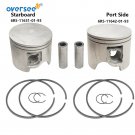 6R5-11631-01-93 & 6R5-11642 Piston Kit STD For Yamaha 115-225HP Outboard 90mm 6R5-11631-01-93 & 6R5-11642 Piston Kit STD For Yamaha 115-225HP Outboard 90mm
