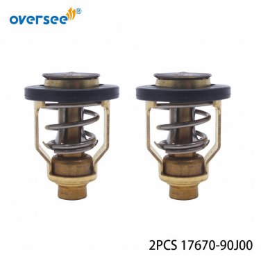 2Pcs 60C/140F 17670-90J00 Thermostat For MERCURY 70-90-140-300HP Outboard 855676