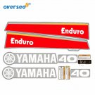 For Yamaha 40HP 2 Stroke Outboard Graphics/Sticker Kit Top Cowling Sticker