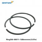 356-00011-0 Piston Ring STD For Tohatsu Outboard 2T 40HP 50HP Mercury Mercruiser
