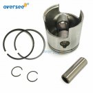 351-00001 Piston & 351-00011 Ring STD For Tohatsu Nissan Outboard M NS 9.9 15HP