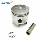 351-00004-1 Piston (0.5MM O/S) Set 050 For Tohatsu 9.9HP 15HP Outboard Engine 351-00004-1 Piston (0.5MM O/S) Set 050 For Tohatsu 9.9HP 15HP Outboard Engine