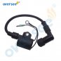 Oversee 6H5-85570 Ignition Coil For Yamaha Outboard 2T 40 48 50HP 3 Cylinder L3