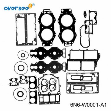 Oversee 6N6-W0001-A1 Power Head Gasket Kit For Yamaha Outboard 115HP 130HP Motor