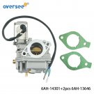 Carburetor Assy 6AH-14301-20 &Gasket For 4 Stroke 15 20HP YAMAHA PARSUN Outboard Carburetor Assy 6AH-14301-20 &Gasket For 4 Stroke 15 20HP YAMAHA PARSUN Outboard