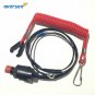 6E9-82575-09 Kill Stop Switch Safety Lanyard for Yamaha Outboard Motor 15-40HP