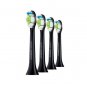 4 Packs NEW Black Philips Sonicare Diamond Clean HX6064 Genuine Heads w/ Package