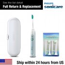 Philips Sonic HealthyWhite HX6710 /6710 Toothbrush handle with Case and 4 Heads