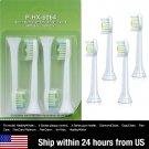 4 White Heads Replacement For Philips Sonicare DiamondClean HX6064 Toothbrush