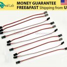 New 10PCS 20cm Male to Male Quadcopter Servo Extension Lead Futaba JR Wire Cable