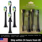 4 BLACK Philips Sonicare DiamondClean HX6064 Toothbrush Heads Replacement