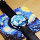 CLASSIC 38MM VANGOGH'S YORK WATCH (PLUS 1 BLACK LEATHER STRAP)