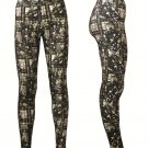 SIZE: L/XL - Women's Tartan Camouflage Army Military Running Fitness Yoga Leggings Pants