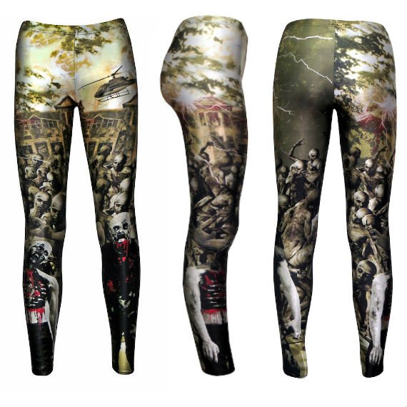 Size S/M Women's Zombie Running Fitness Yoga Leggings Pants