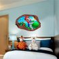 Super Smash Bros Mario Characters 3D Window Rock Decal Wall Sticker Art Mural a