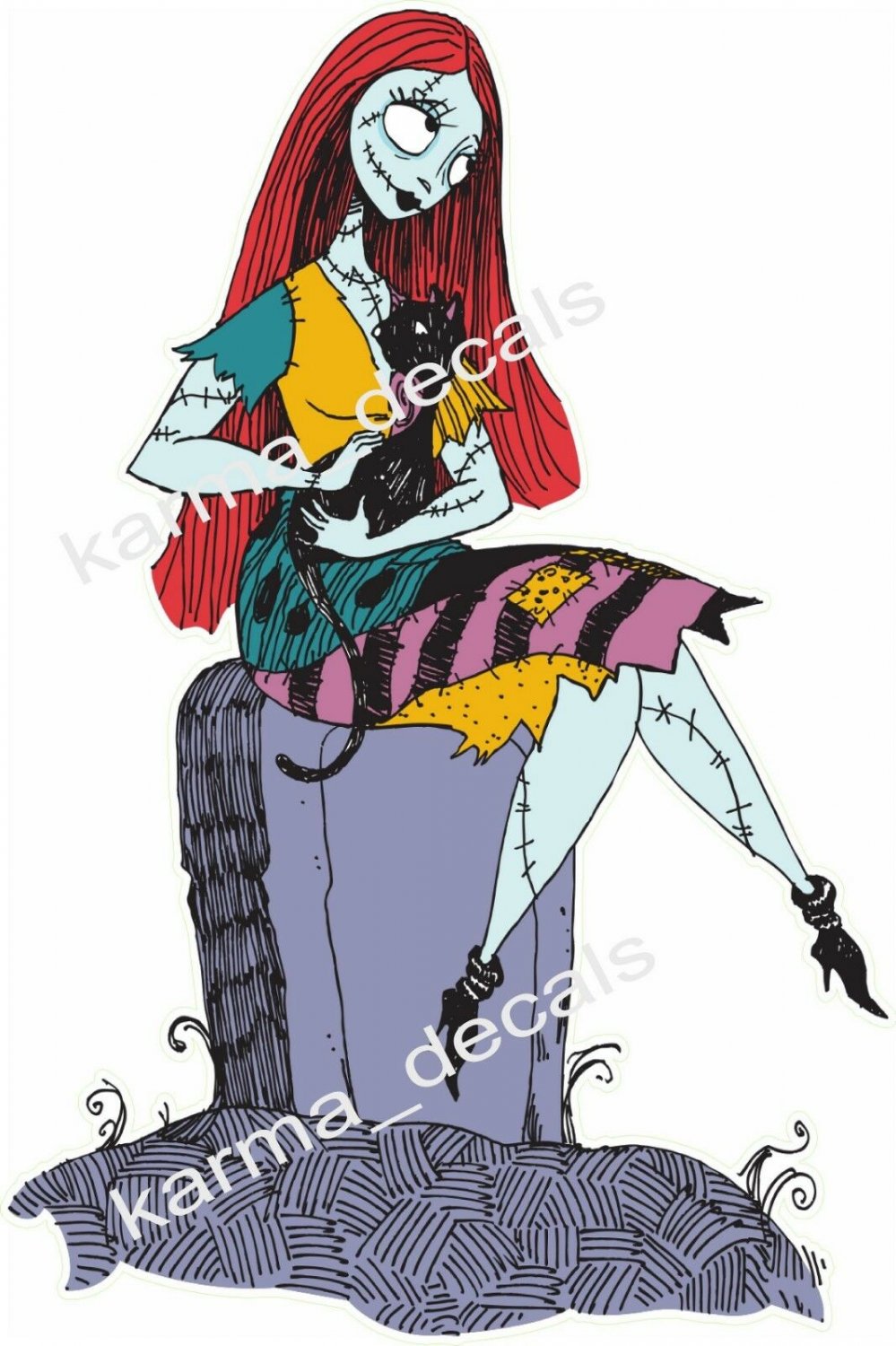 Nightmare before Christmas 3D Window Decal WALL STICKER Home Decor Art