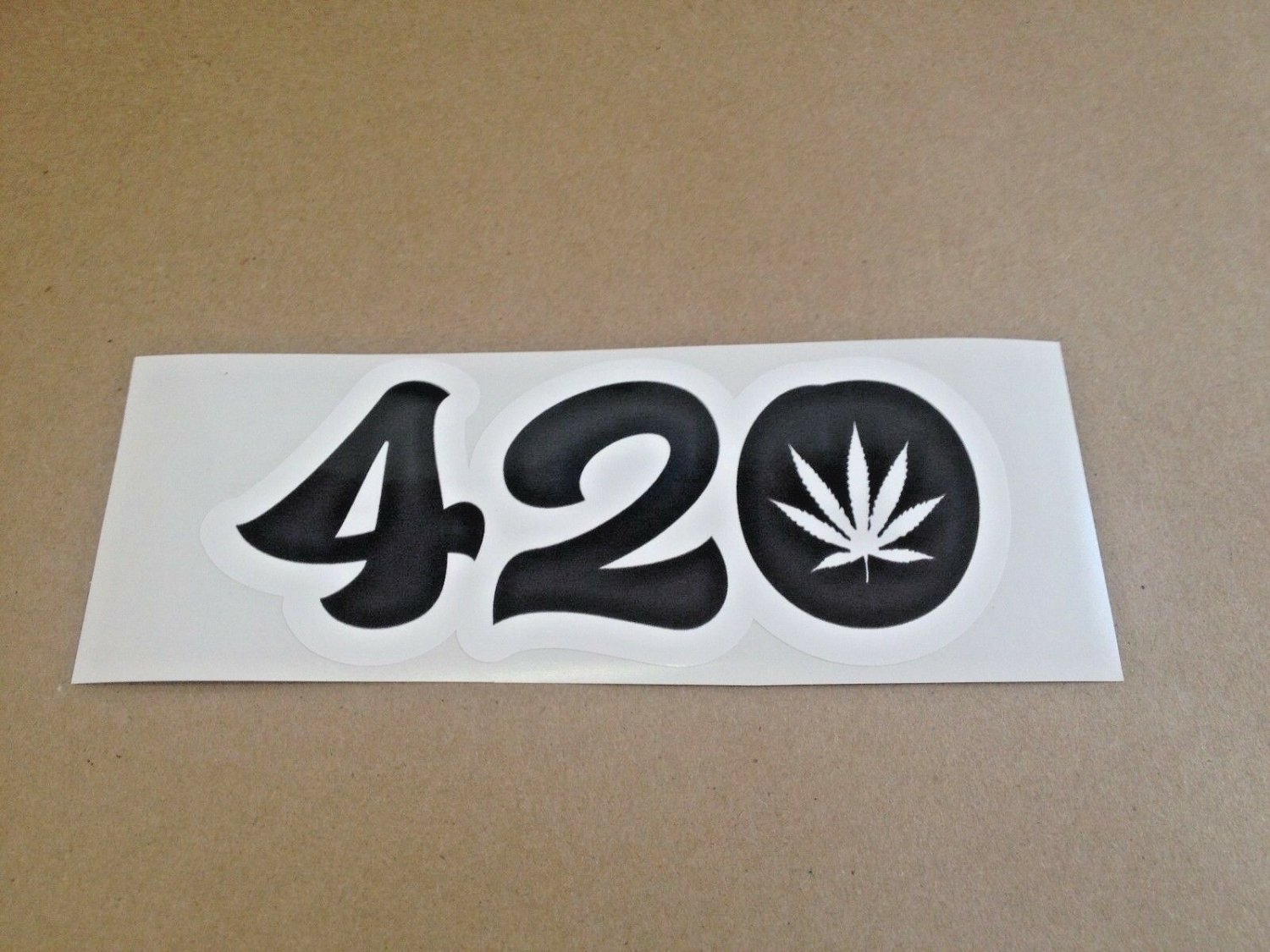 420 Decals Sticker Pot Leaf Decal Vinyl Hippie Sticker MARIJUANA gecko font