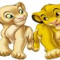 The lion king, Simaba Nala Window View Decal WALL STICKER Home Decor Art Mural 2
