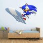 Sonic The Hedgehog Style Character Board Blue Wall Window View Decal Art Mural