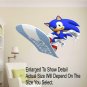 Sonic The Hedgehog Style Character Board Blue Wall Window View Decal Art Mural