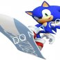 Sonic The Hedgehog Style Character Board Blue Wall Window View Decal Art Mural