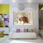 3D Effect Window WALL STICKERS TIGERS Winter Snow tiger Sticker Decor Mural 43