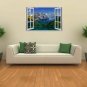 3D Effect Window WALL STICKERS Mountain Lake Sticker Vinyl Decal Decor Mural 35