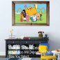 Adventure Time Finn Jake Princess Bubble Gum Wall Window View Decal Art Mural 4