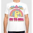 Go To Hell T-shirt My Little Pony Funny Unicorn T-Shirt Men