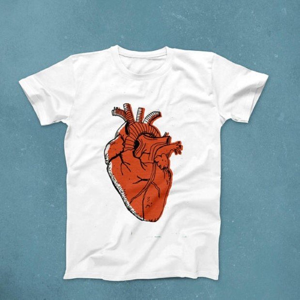 Heart T-Shirt Men