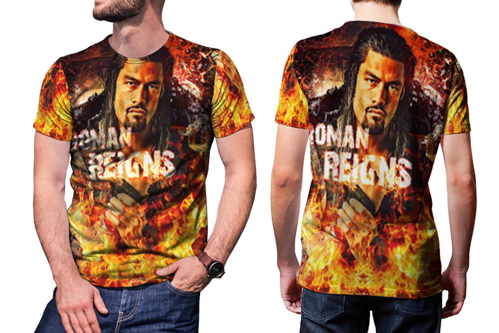 roman reigns photo t shirt