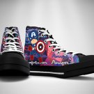Captain America Avengers High Top Men's Shoes
