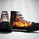 Disturbed America Fire High Top Men's Shoes
