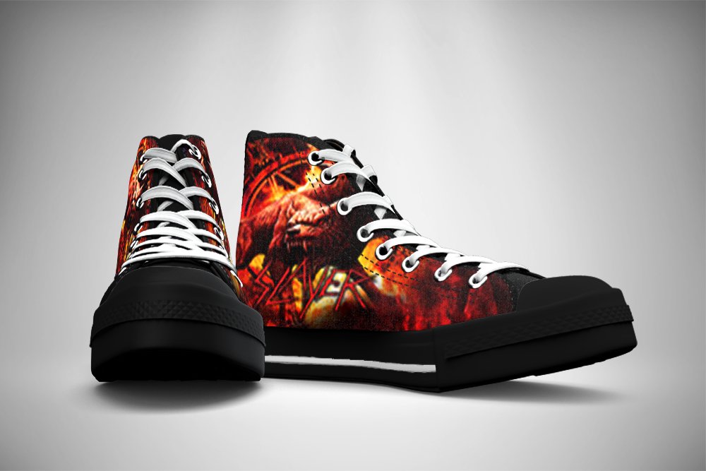 Slayer, Nuclear Blast Usa High Top Men's Shoes