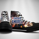 The Avengers Endgame Captain America High Top Men's Shoes