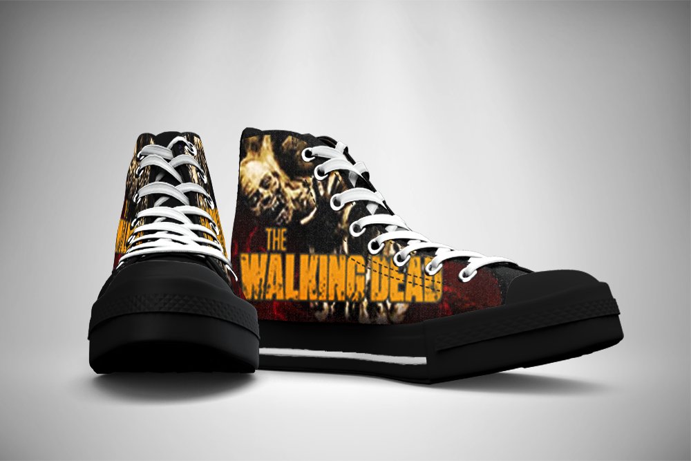 The Walking Dead High Top Men's Shoes