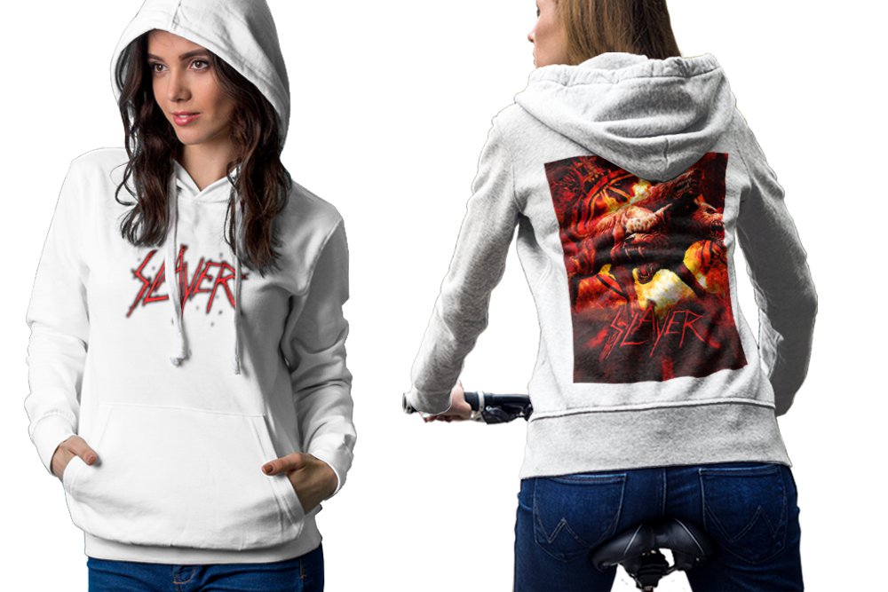 Slayer, Nuclear Blast Usa White Men's Classic Hoodie
