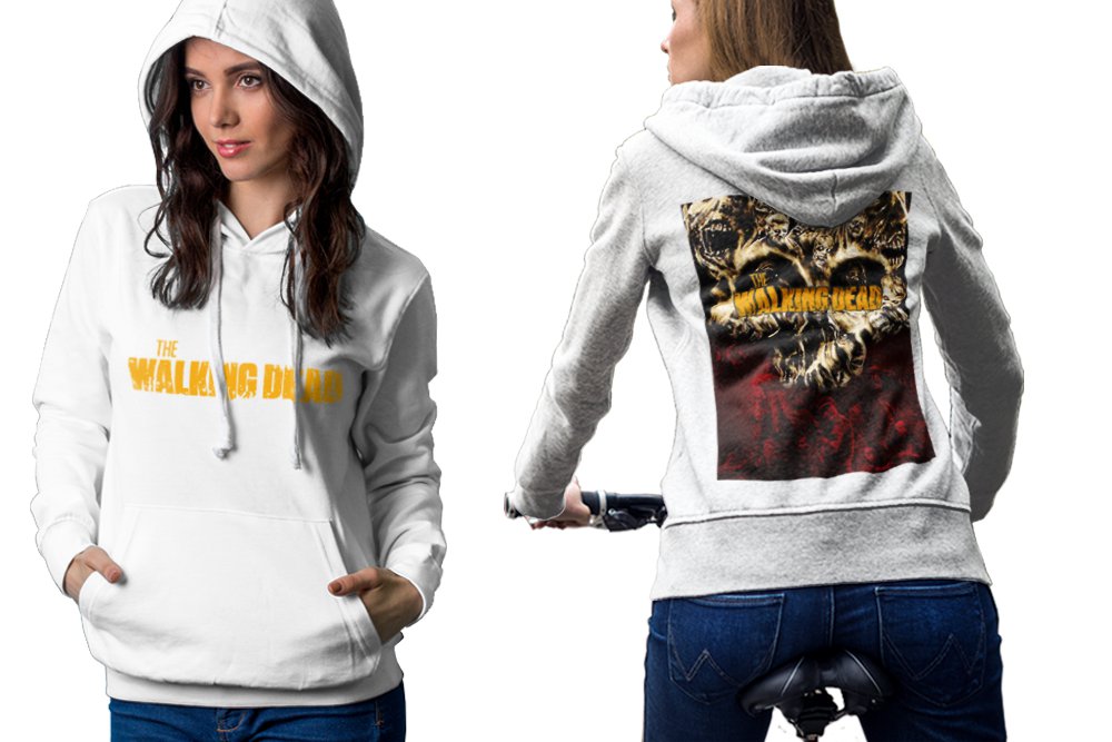 The Walking Dead White Men's Classic Hoodie