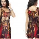 Slayer Reign In Blood Sleeveless Bodycon Dress