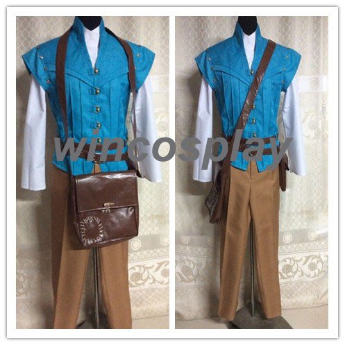 Tangled prince cosplay costume Flynn Rider costume Adult size Kids Size