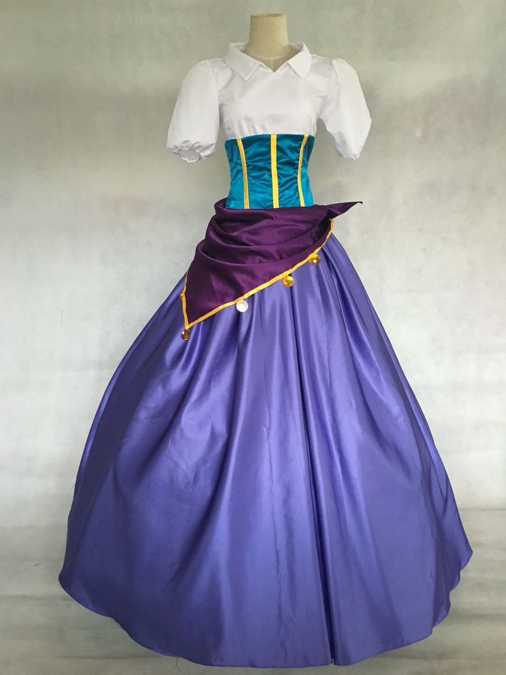 The Hunchback Of Notre Dame Esmeralda Cosplay Costume Dress Outfit ...