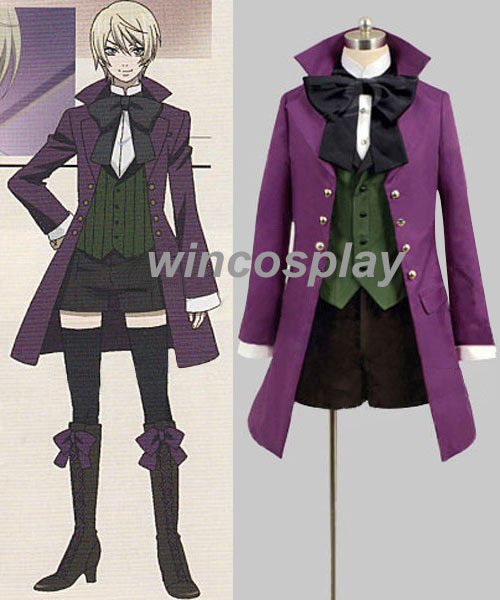 Kuroshitsuji Black Butler Alois Trancy Anime Cosplay Costume