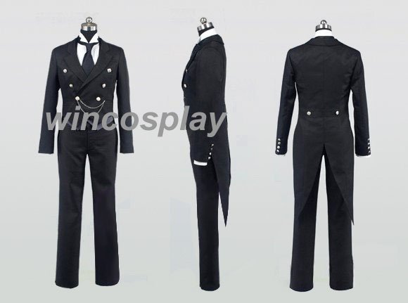 Kuroshitsuji Black Butler Claude Faustu Cosplay Costume for men halloween costume