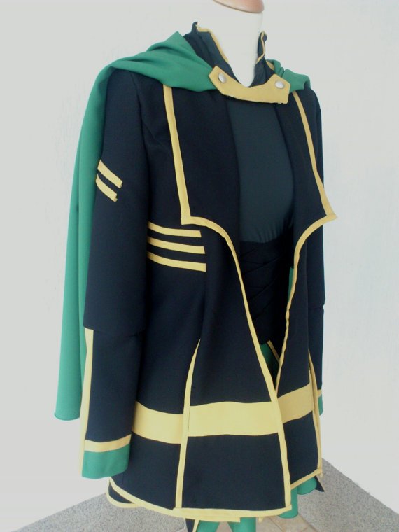 Lady Loki cosplay cotume Female Loki costume Loki dress Female costume